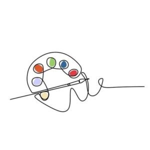 Drawing Palette Machine Embroidery Design, Hobby and Activity for All Embroidery File