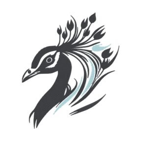 Adorable Peacock Machine Embroidery Design, Bird Embroidery File