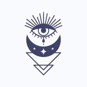 All Seeing Eye Machine Embroidery Design, Boho Spiritual Embroidery File