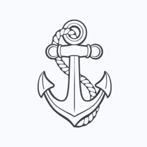 Anchor Machine Embroidery Design, Summer Vacation Season Embroidery File