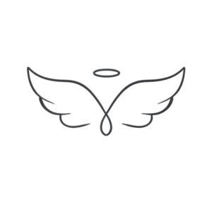 Angel Wings Line Machine Embroidery Design, Boho Spiritual Embroidery File