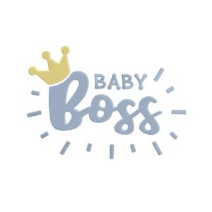 Baby Boss Blue Machine Embroidery Design, Kids Embroidery File