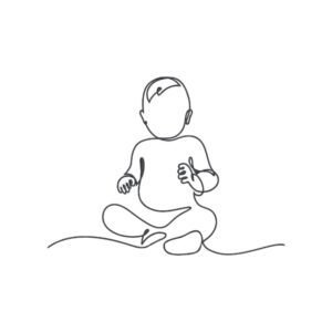 Baby Boy Outline Machine Embroidery Design, Kids Embroidery File