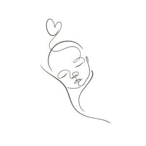 Linear Baby Machine Embroidery Design, Kids Embroidery File