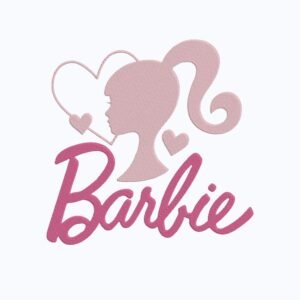Barbie Girl Machine Embroidery Design, Kids Embroidery File