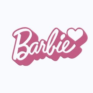Barbie Title Machine Embroidery Design, Kids Embroidery File