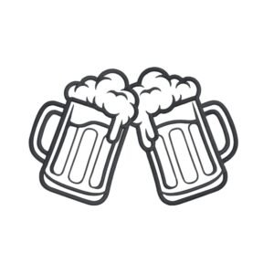 Cheers Beer Machine Embroidery Design, Beautiful And Simple Kitchen Embroidery File