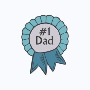 Best Dad Award Machine Embroidery Design, Gift For Loved One Embroidery File