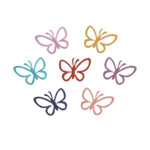 Colorful Butterflies Machine Embroidery Design, Butterfly Embroidery File