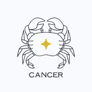 Cancer Zodiac Sign Machine Embroidery Design, Horoscope Sign Embroidery File