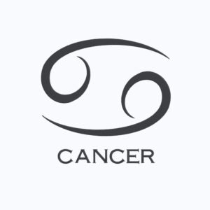 Minimalistic Cancer Zodiac Machine Embroidery Design, Horoscope Sign Embroidery File