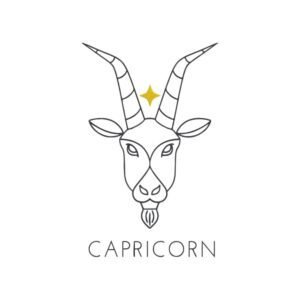 Capricorn Zodiac Sign Machine Embroidery Design, Horoscope Sign Embroidery File