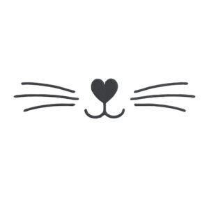 Cat Whiskers Machine Embroidery Design, Kitten Embroidery File