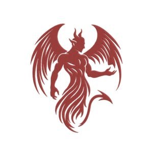 Devil Machine Embroidery Design, Beautiful Artistic Embroidery File