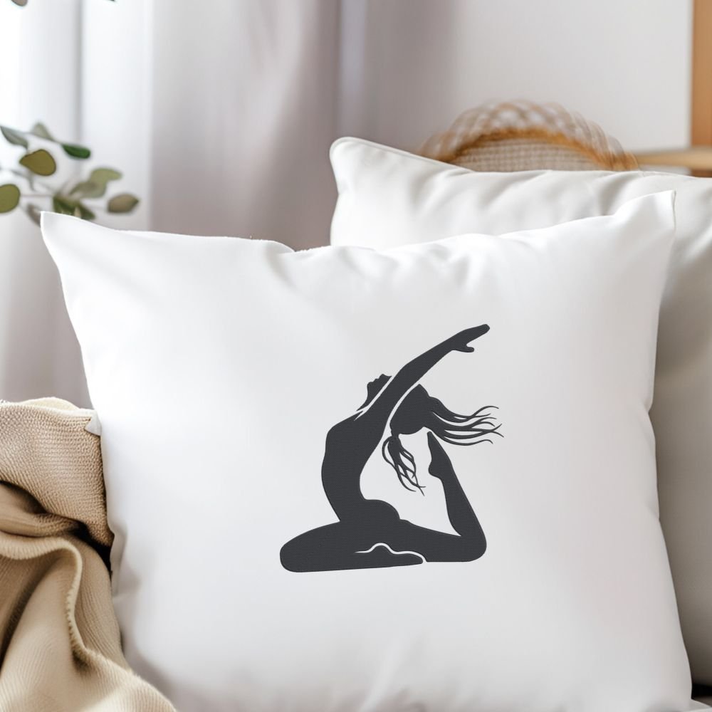 Yoga Girl Machine Embroidery Design, Boho Spiritual Embroidery File - Image 3