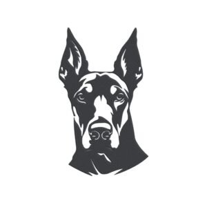 Doberman Dog Breed Machine Embroidery Design, Puppy Embroidery File