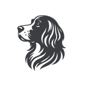 English Springer Spaniel Dog Machine Embroidery Design, Puppy Breed Embroidery File