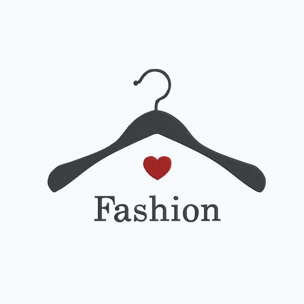 Fashion Hanger Machine Embroidery Design, Hobby and Activity for Women Embroidery File
