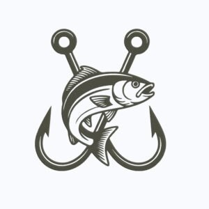 Fishing Hooks Machine Embroidery Design, Hobby and Activity for Men Embroidery File