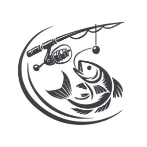 Fishing Machine Embroidery Design, Hobby and Activity for Men Embroidery File