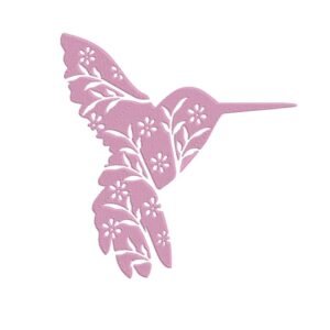 Floral Hummingbird Machine Embroidery Design, Birds Embroidery File