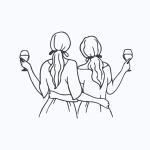 Friends With Glasses Machine Embroidery Design, Gift For Loved One Embroidery File