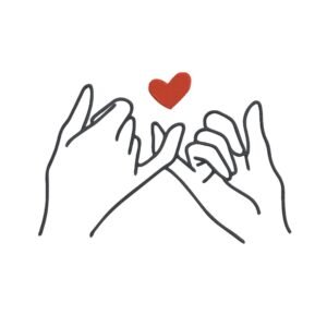 Friendship Fingers Machine Embroidery Design, Vow Of Love Embroidery File