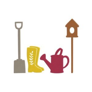 Garden Essentials Machine Embroidery Design, Gardening Hobby and Activity for All Embroidery File