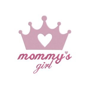 Mommys Girl Machine Embroidery Design, Kids Embroidery File