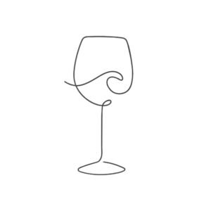 Minimalist Wine Glass Outline Machine Embroidery Design, Minimalist Kitchen Line Art Embroidery File