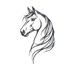 Beautiful Horse Machine Embroidery Design, Animal Embroidery File