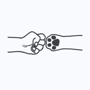 Human And Pet Fist Machine Embroidery Design, Animal Embroidery File
