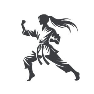 Karate Girl Machine Embroidery Design, Hobby and Activity for Women Embroidery File