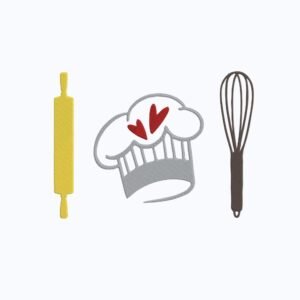 Kitchen Essentials Machine Embroidery Design, Beautiful And Simple Kitchen Embroidery File