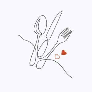 Kitchen Utensil Trio Outline Machine Embroidery Design, Minimalist Kitchen Line Art Embroidery File