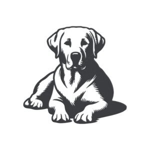 Labrador Retriever Dog Breed Machine Embroidery Design, Puppy Embroidery File