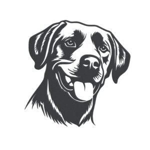 Labrador Retriever Dog Machine Embroidery Design, Puppy Breed Embroidery File