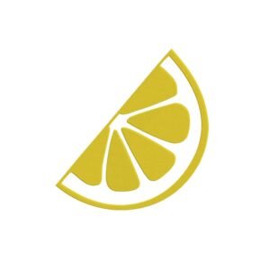 Lemon Wedge  Machine Embroidery Design, Beautiful And Simple Fruit Embroidery File