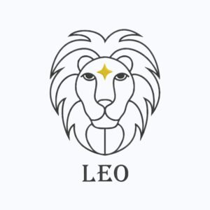 Leo Zodiac Sign Machine Embroidery Design, Horoscope Sign Embroidery File