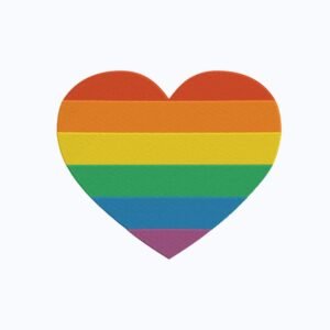 LGBTQ Heart Machine Embroidery Design, Beautiful Artistic Embroidery File