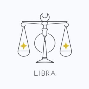 Libra Zodiac Sign Machine Embroidery Design, Horoscope Sign Embroidery File
