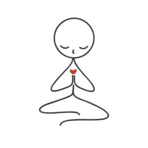 Linear Meditating Human Machine Embroidery Design, Boho Spiritual Embroidery File