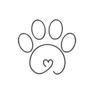 Linear Paw Machine Embroidery Design, Animal Embroidery File