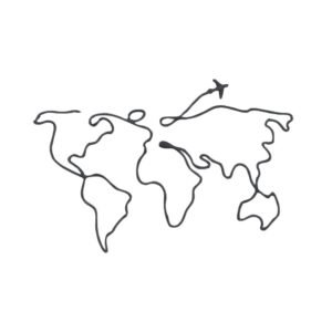 Linear Travel Plane Machine Embroidery Design, Hobby and Activity for All Embroidery File