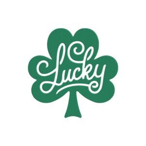 Lucky Clover Machine Embroidery Design, Words And Quotes Embroidery File