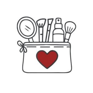 Makeup Bag Machine Embroidery Design, Hobby and Activity for Women Embroidery File