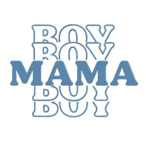 Boy Mama Machine Embroidery Design, Kids Embroidery File