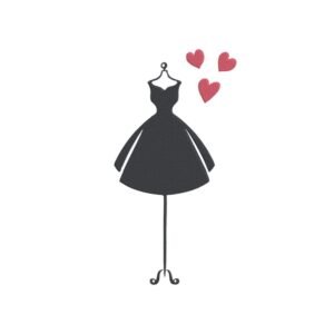 Mannequin With Hearts Machine Embroidery Design, Hobby and Activity for Women Embroidery File