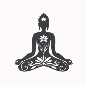 Meditation Man Machine Embroidery Design, Boho Spiritual Embroidery File