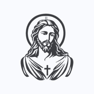 Merciful Jesus Machine Embroidery Design, Spiritual Religious Embroidery File